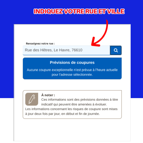 Recherchez si sa rue et son logement sont concerns pas les coupures d'lectricit