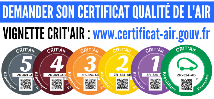 www.certificat-air.gouv.fr - Demande vignette Crit Air