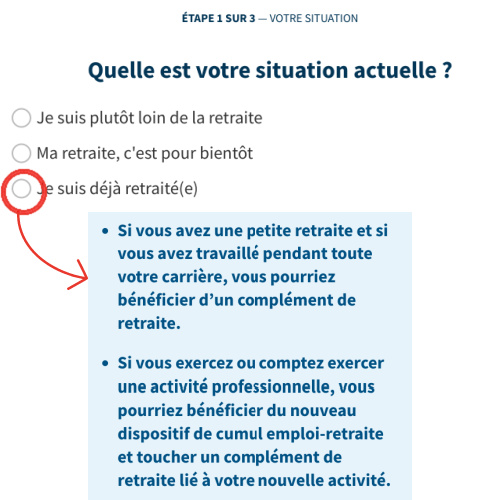 Etape 1 simulateur la-reforme-des-retraites-et-moi.fr