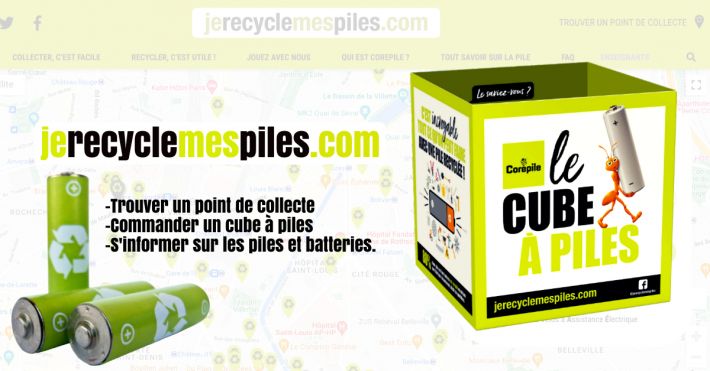 JeRecycleMesPiles.com - Cubes et points de collecte je recycle mes piles
