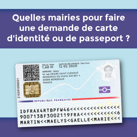 Quelles mairies pour faire une demande de carte d'identit ou passeport ?