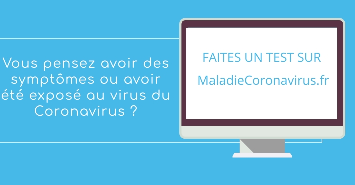 Maladiecoronavirus.fr - Application pour valuer symptomes Maladie Coronavirus
