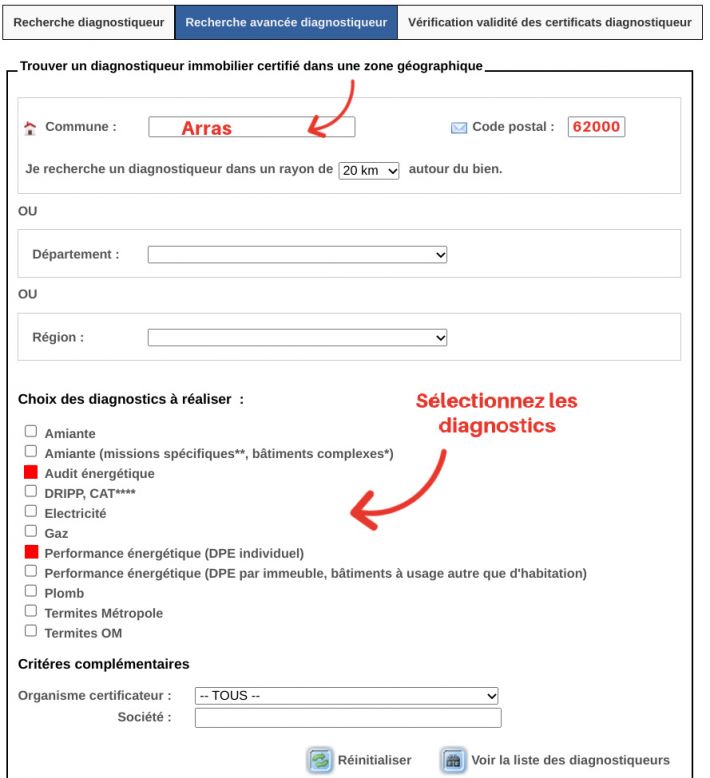 Prciser o vous cherchez un audit enrgtique/DPE
