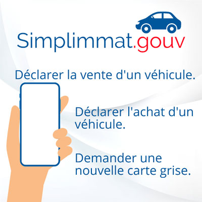 Application Simplimmat cession achat vhicule