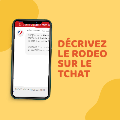 Dcrivez le rodeo dans le Chat de Mon Commissariat.fr