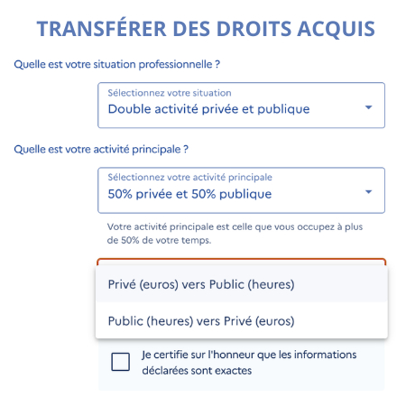 Transférer ses heures en euros ou ses euros en heurs sur son CPF